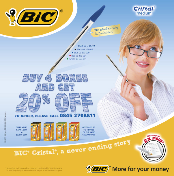 Calendar advert