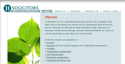 JJ Solicitors website